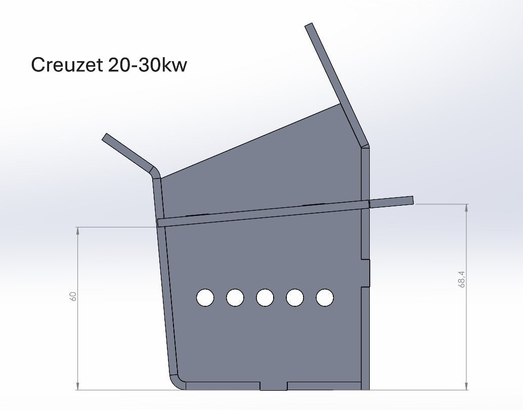 Creuzet centrala pe peleti otel | Fornello Koph Sonotec | 20 - 40 kw - BUZ.RO