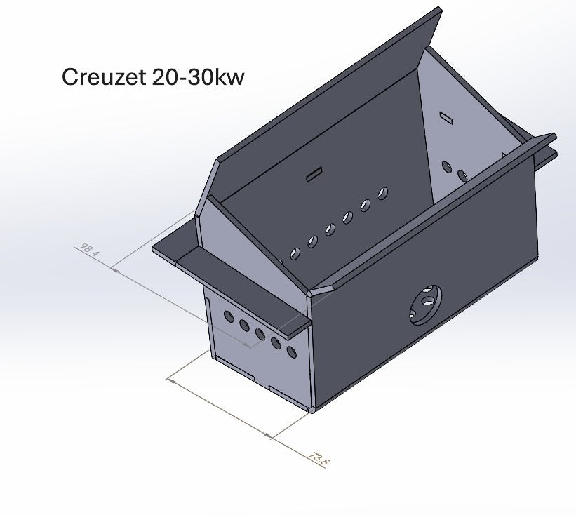 Creuzet centrala pe peleti otel | Fornello Koph Sonotec | 20 - 40 kw - BUZ.RO