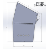 Creuzet Centrala Peleti 2mm | Inox 20 - 40KW | Fornello Sonotec Koph - BUZ.RO