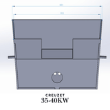 Creuzet Centrala Peleti 2mm | Inox 20 - 40KW | Fornello Sonotec Koph - BUZ.RO