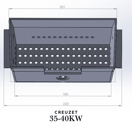 Creuzet Centrala Peleti 2mm | Inox 20 - 40KW | Fornello Sonotec Koph - BUZ.RO
