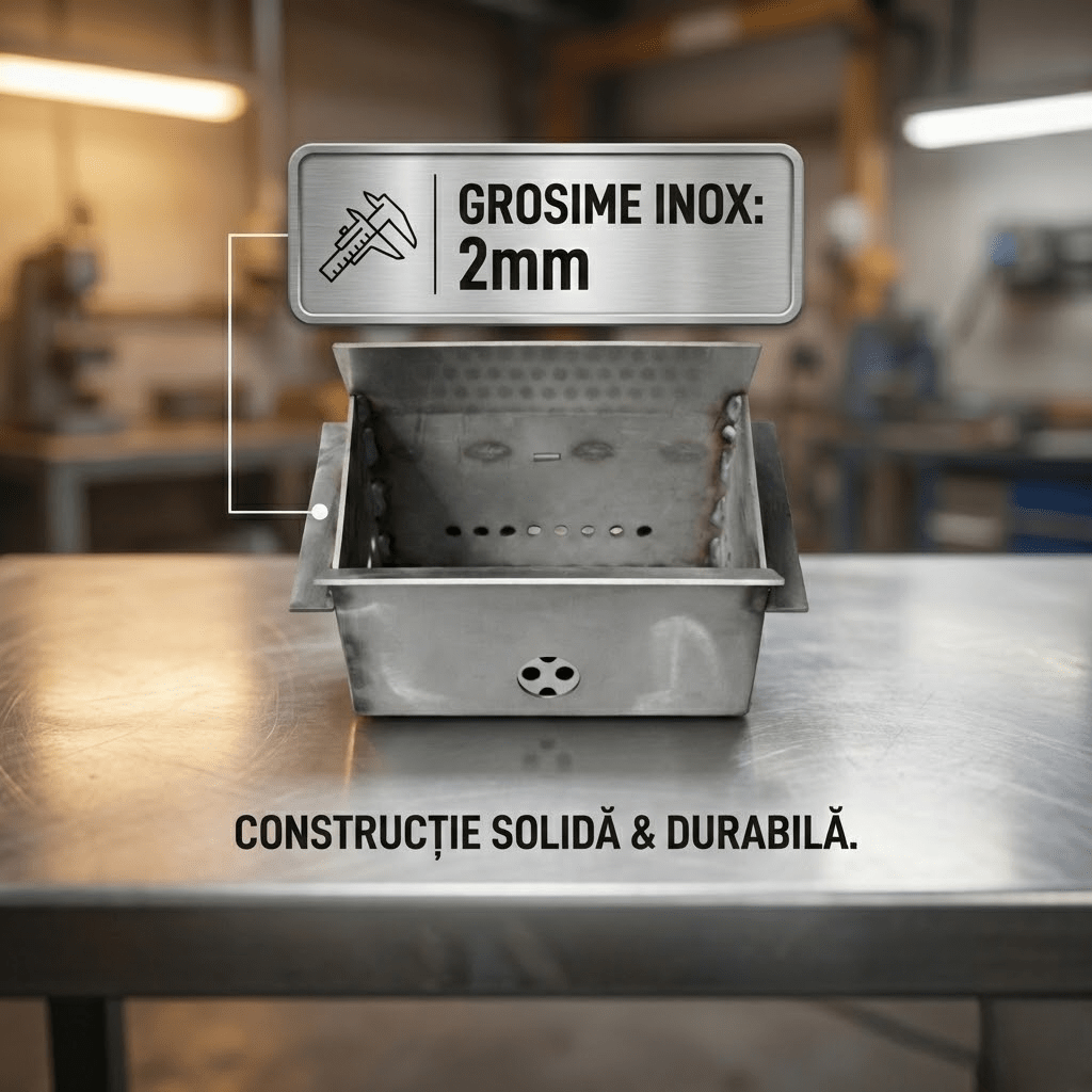 Creuzet Centrala Peleti 2mm | Inox 20 - 40KW | Fornello Sonotec Koph - BUZ.RO