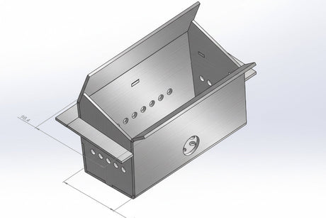Creuzet Centrala Peleti Inox 3mm 18 - 40KW | compatibil cu Fornello Koph Sonotec - BUZ.RO