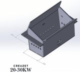 Creuzet Centrala Peleti Inox 3mm 20 - 40KW | compatibil cu Fornello Koph Sonotec - BUZ.RO