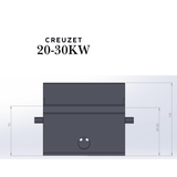 Creuzet Centrala Peleti Inox 3mm 20 - 40KW | compatibil cu Fornello Koph Sonotec - BUZ.RO