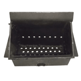 Creuzet (focar) din otel pentru centrale/termoseminee pe peleti, intre 18KW si 40KW - compatibil cu Fornello, Koph, Sonotec,18.5x 11x 13.5 cm Intre 18KW - 30KW - BUZ.RO