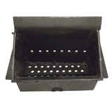 Creuzet (focar) din otel pentru centrale/termoseminee pe peleti, intre 18KW si 40KW - compatibil cu Fornello, Koph, Sonotec,18.5x 11x 13.5 cm Intre 18KW - 30KW - BUZ.RO