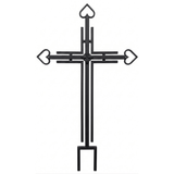Cruce mormant |cimitir |metal 187 × 83 × 4 cm - BUZ.RO