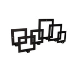 Cuier hol,baie,linving, de perete, metalic, cu 6 agatatoare,25x50cm - BUZ.RO