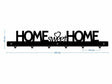 Cuier hol/baie/sufragerie , de Perete Metalic Negru Tip home sweet home– Modern - BUZ.RO