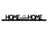 Cuier hol/baie/sufragerie , de Perete Metalic Negru Tip home sweet home– Modern - BUZ.RO