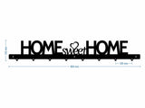 Cuier hol/baie/sufragerie , de Perete Metalic Negru Tip home sweet home– Modern - BUZ.RO