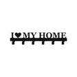 Cuier hol/baie/sufragerie , de Perete Metalic Negru Tip love my home– Modern - BUZ.RO