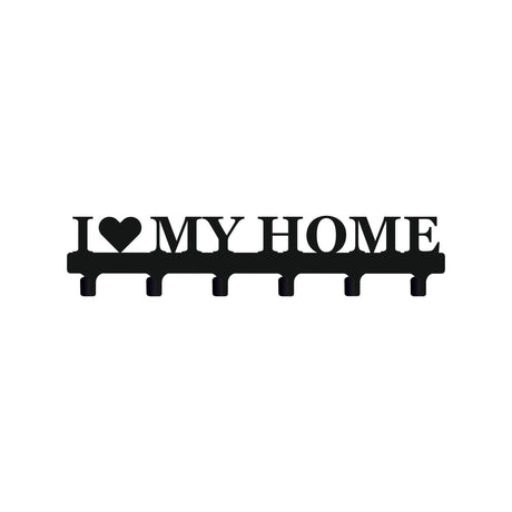 Cuier hol/baie/sufragerie , de Perete Metalic Negru Tip love my home– Modern - BUZ.RO