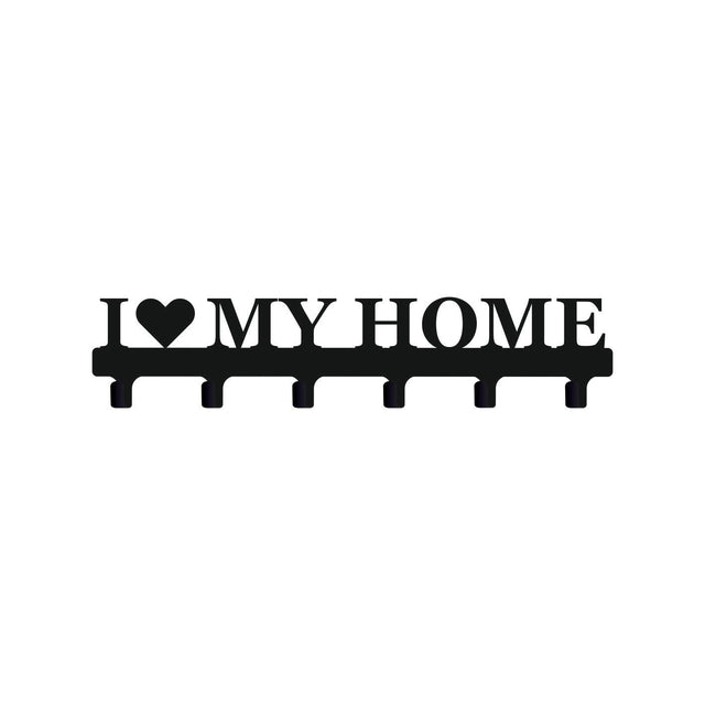 Cuier hol/baie/sufragerie , de Perete Metalic Negru Tip love my home– Modern - BUZ.RO
