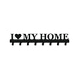 Cuier hol/baie/sufragerie , de Perete Metalic Negru Tip love my home– Modern - BUZ.RO