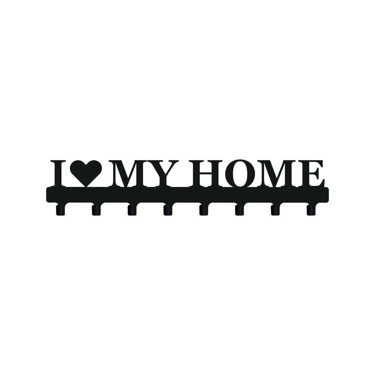 Cuier hol/baie/sufragerie , de Perete Metalic Negru Tip love my home– Modern - BUZ.RO