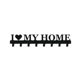 Cuier hol/baie/sufragerie , de Perete Metalic Negru Tip love my home– Modern - BUZ.RO