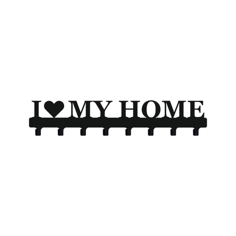 Cuier hol/baie/sufragerie , de Perete Metalic Negru Tip love my home– Modern - BUZ.RO