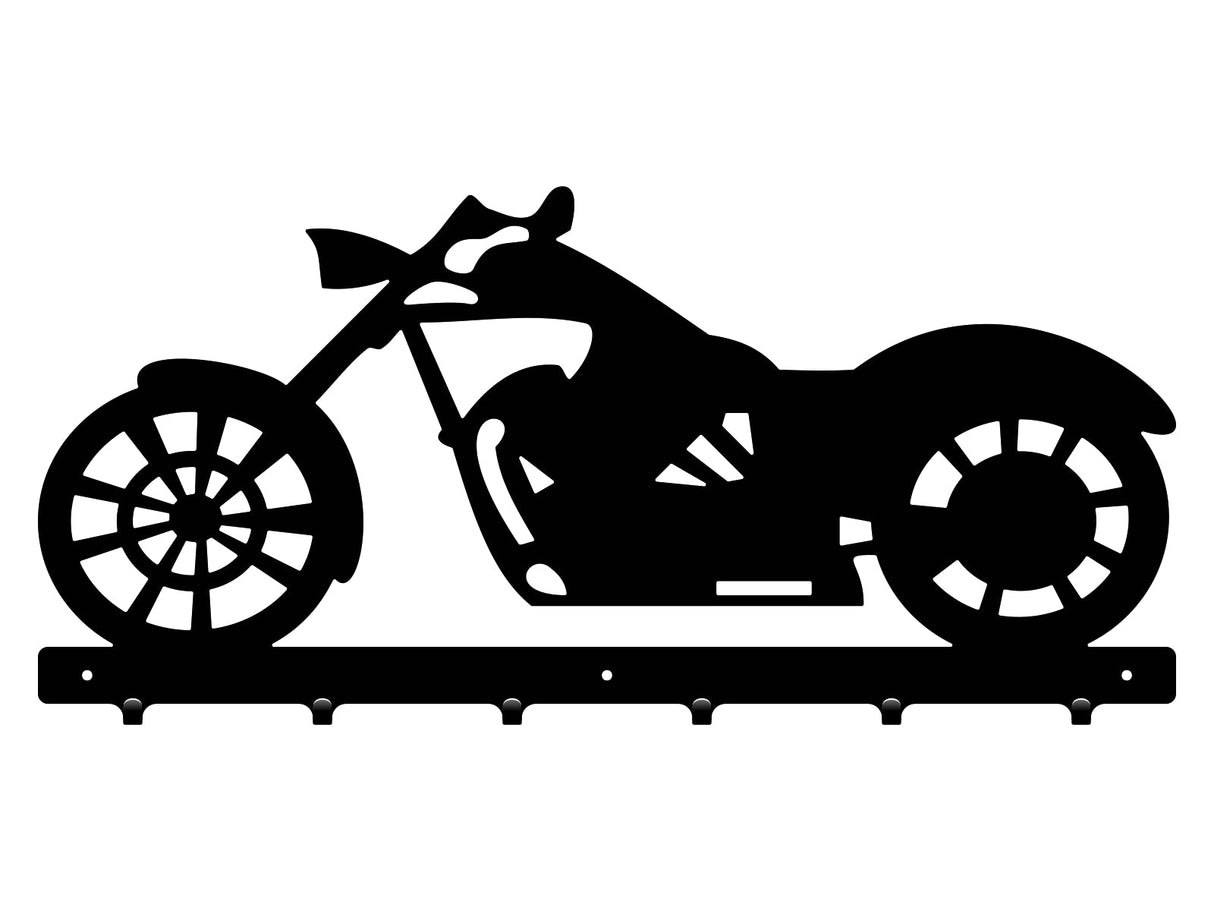 Cuier hol/baie/sufragerie , de Perete Metalic Negru Tip Motocicleta– Modern - BUZ.RO