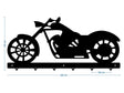 Cuier hol/baie/sufragerie , de Perete Metalic Negru Tip Motocicleta– Modern - BUZ.RO