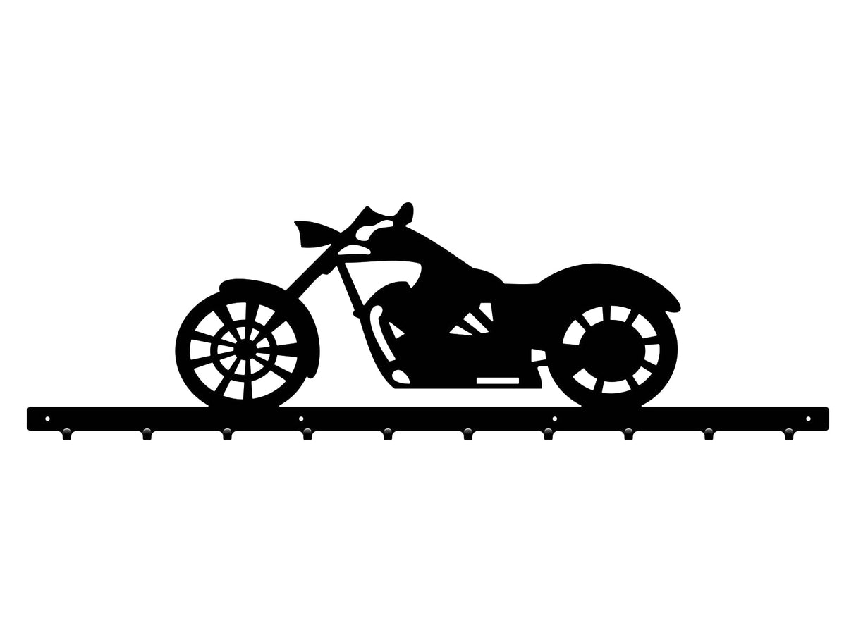 Cuier hol/baie/sufragerie , de Perete Metalic Negru Tip Motocicleta– Modern - BUZ.RO