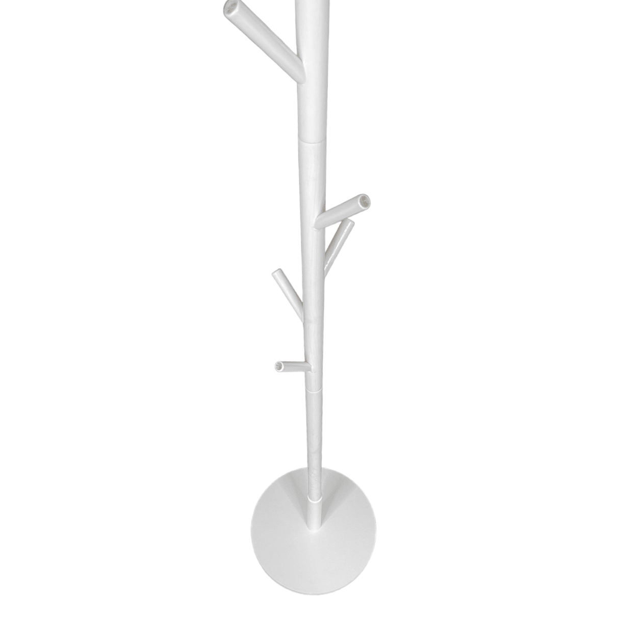Cuier tip pom cu 8 agatatori, 175 x 3.7 cm, pentru hol, alb - BUZ.RO