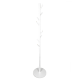 Cuier tip pom cu 8 agatatori, 175 x 3.7 cm, pentru hol, alb - BUZ.RO