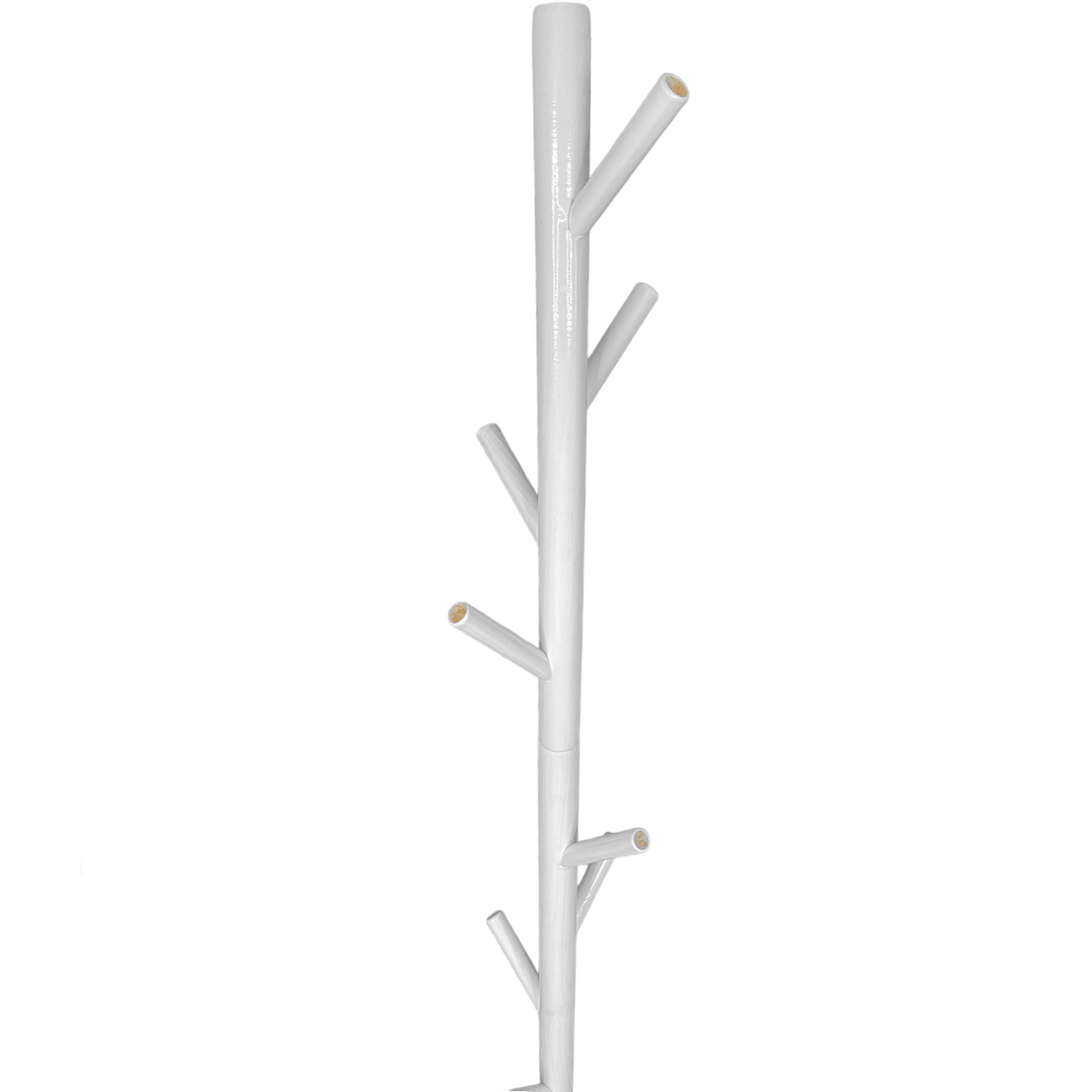 Cuier tip pom cu 8 agatatori, 175 x 3.7 cm, pentru hol, alb - BUZ.RO
