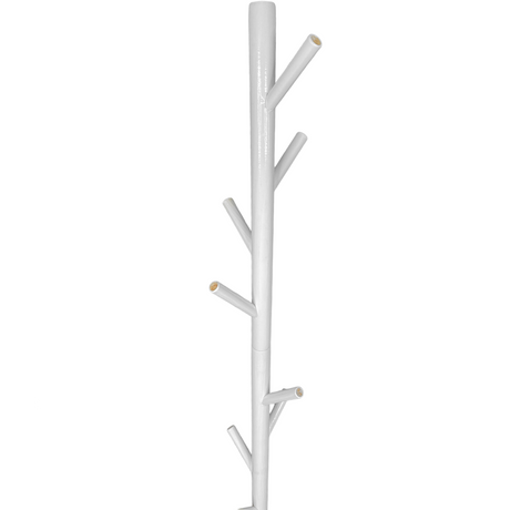 Cuier tip pom cu 8 agatatori, 175 x 3.7 cm, pentru hol, alb