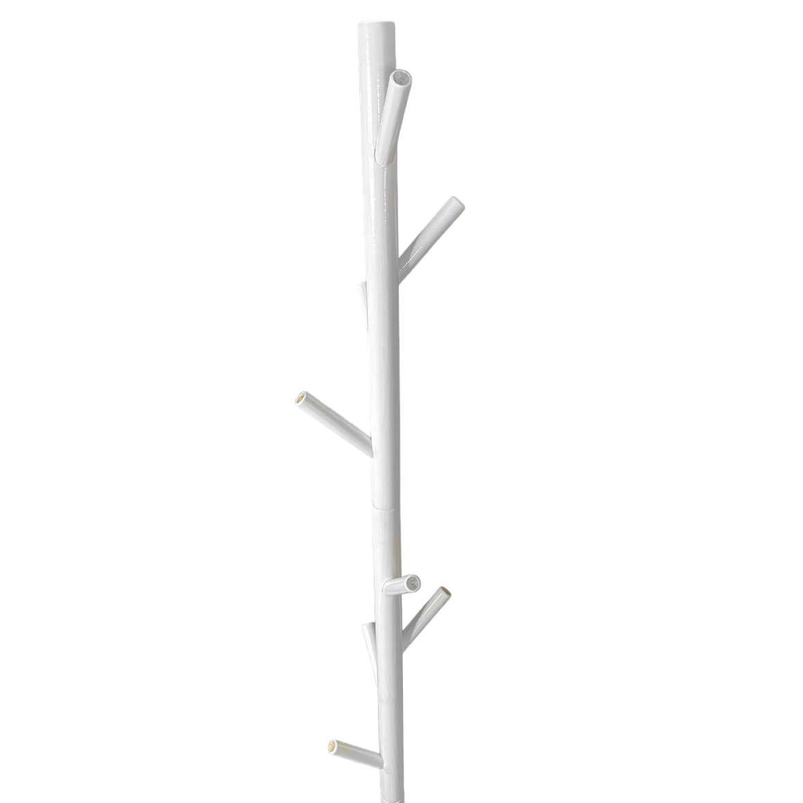 Cuier tip pom cu 8 agatatori, 175 x 3.7 cm, pentru hol, alb