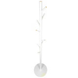 Cuier tip pom cu 8 agatatori, 175 x 3.7 cm, pentru hol, alb
