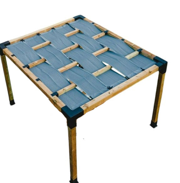 Pergola de gradina din lemn /Pavilion/Foisor 3x4m cu set de dinning masa si 2 banci, lemn cu conectori metalici