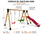 Complex de joaca copii| Tobogan| leagan| conectori metalici, PREMIUM