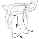 Decoratiune Craciun, luminoasa pentru interior / exterior, ren luminos cu cap rotativ, lumina alb rece - BUZ.RO