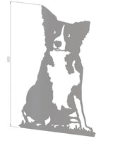 Decoratiune de perete din metal , model catel Micky, alb - BUZ.RO