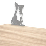 Decoratiune de perete din metal , model catel Micky, alb - BUZ.RO