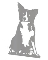 Decoratiune de perete din metal , model catel Micky, alb - BUZ.RO