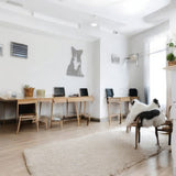 Decoratiune de perete din metal , model catel Micky, alb - BUZ.RO