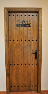 Decoratiune perete metal, WELCOME, 29.9x 14.7 cm