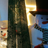 Decoratiune pentru Craciun, brad verde, luminos, cu stea in varf, instalatie LED, 182 cm