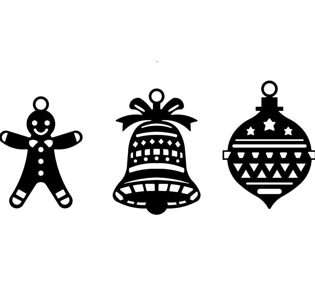 Decoratiune perete din metal Craciun , model