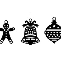 Decoratiune perete din metal Craciun , model