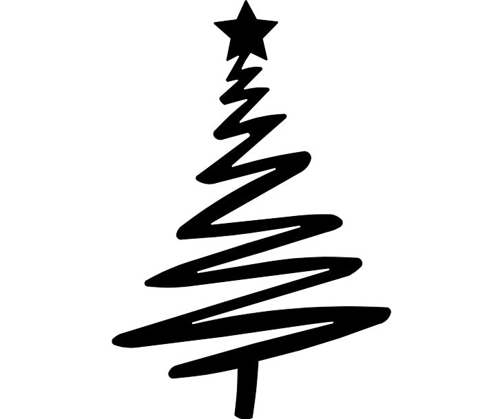 Decoratiune perete din metal Craciun , model bradut