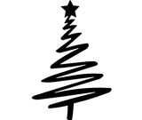 Decoratiune perete din metal Craciun , model bradut