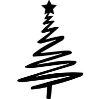 Decoratiune perete din metal Craciun , model bradut