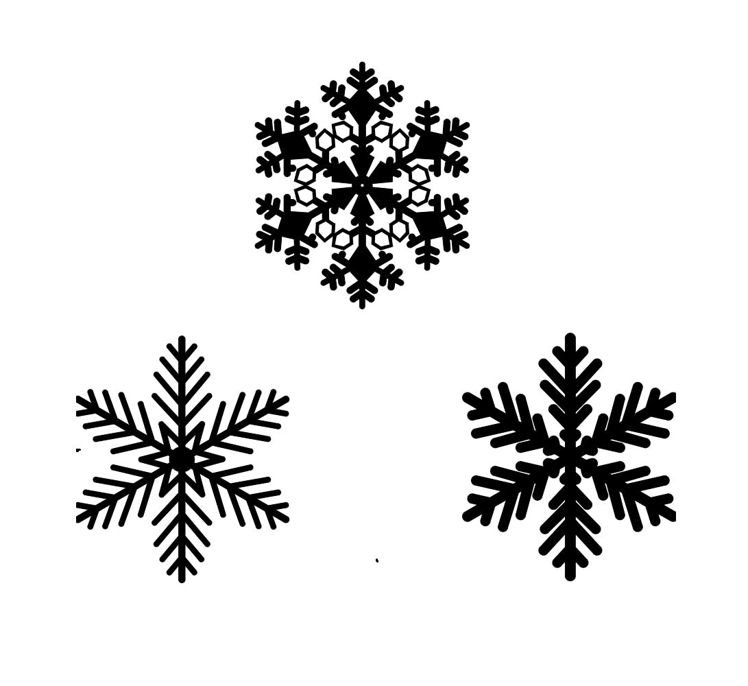 Decoratiune perete din metal Craciun , model fulgi de nea