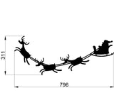 Decoratiune perete din metal Craciun , model sanie