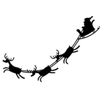 Decoratiune perete din metal Craciun , model sanie