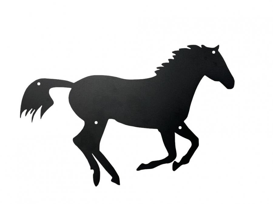 Decoratiune perete metal, 43.1 x 65.1 cm, cal negru, interior/exterior